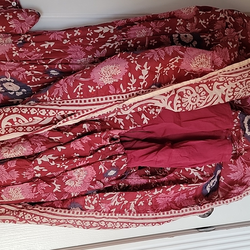 NATURAL LIFE Auguste Floral Dress XS X Small Pink Bohemian Hippie - Picture 5 of 9